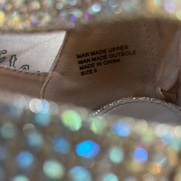 Sparkly Nudie Light Pink Heels - Picture 4 of 4